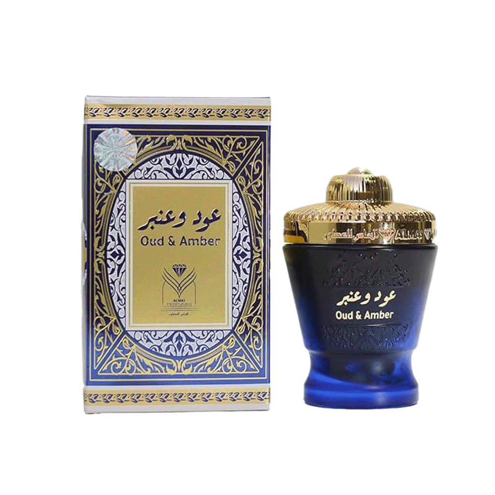 الماس للعطور بخورعود وعنبر - 50 جم