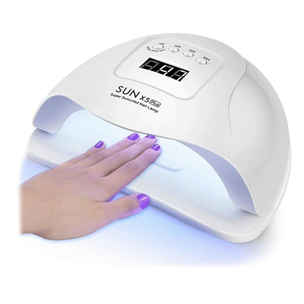 سن بلس مجفف أظافر LED بالأشعة فوق البنفسجية - بقدرة 80 وات
