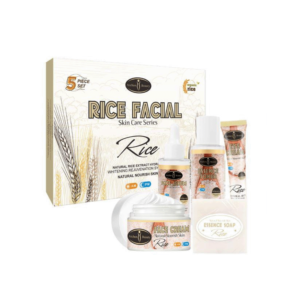 كوزماتك سوليوشن مجموعة 5 * 1 العناية بالبشرة بالأرز الطبيعي