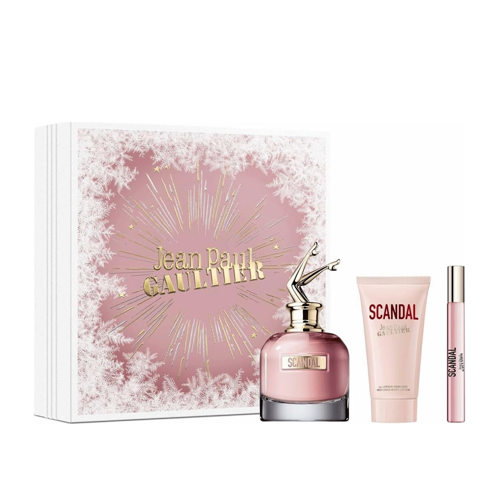 جان بول غوتييه مجموعة عطور سكاندال أو دو بارفيوم للنساء - 3 قطع