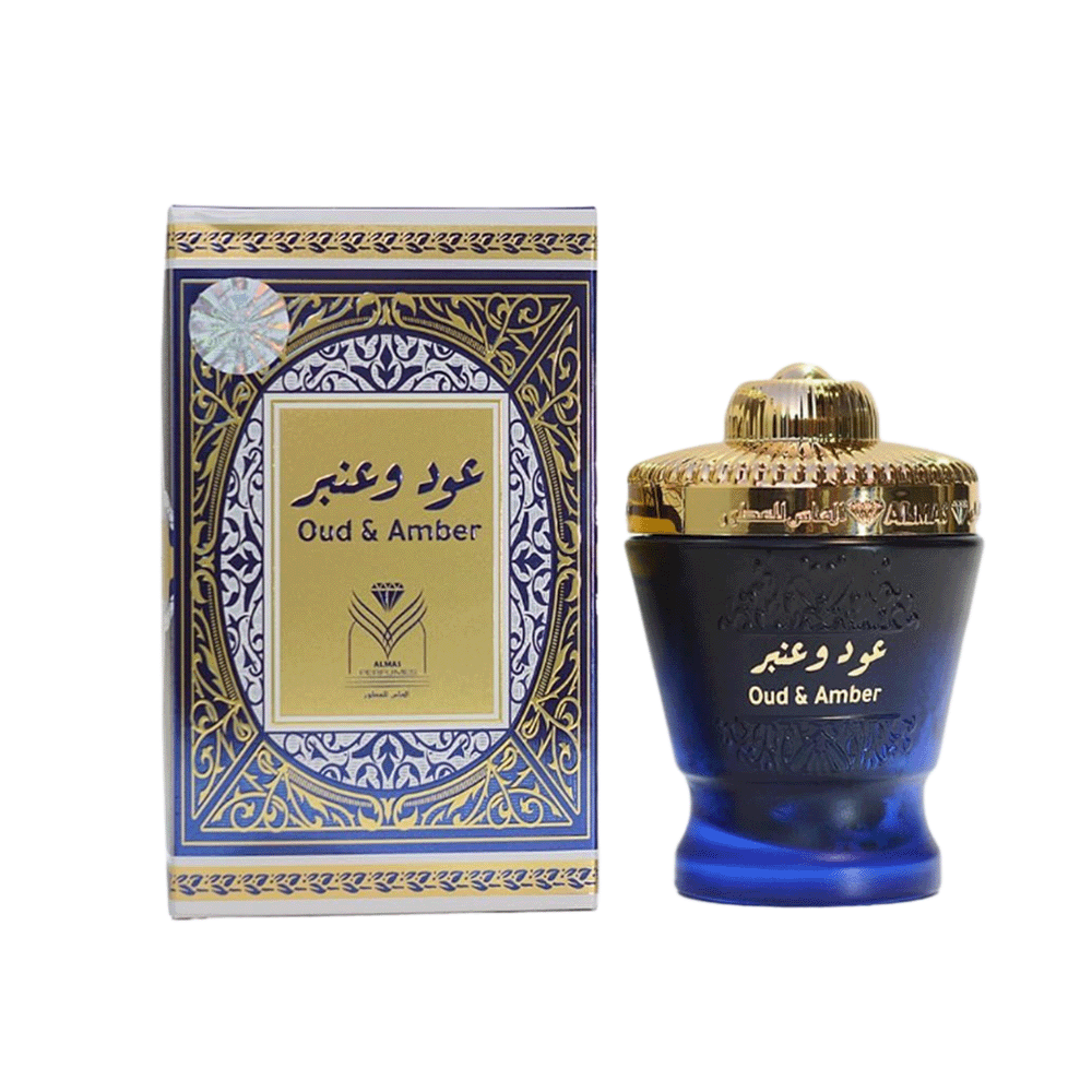 الماس للعطور بخور عود وعنبر - 40 جرام