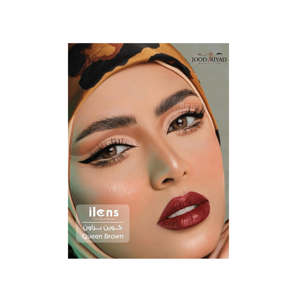 أي لنس عدسات لاصقة كوين براون قطر 14.5 مم جهتين - بني
