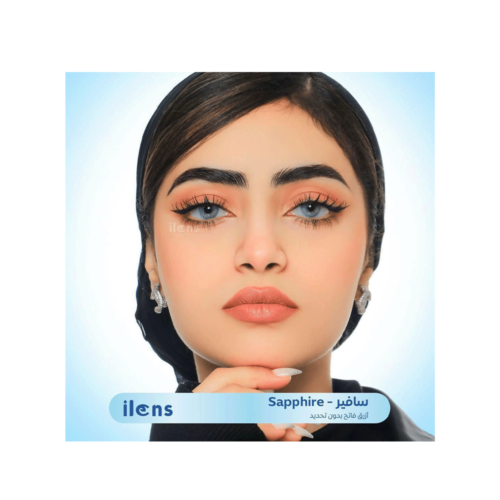 أي لنس عدسات لاصقة سافير قُطر 14.5 مم بتحديد ناعم - ياقوت أزرق