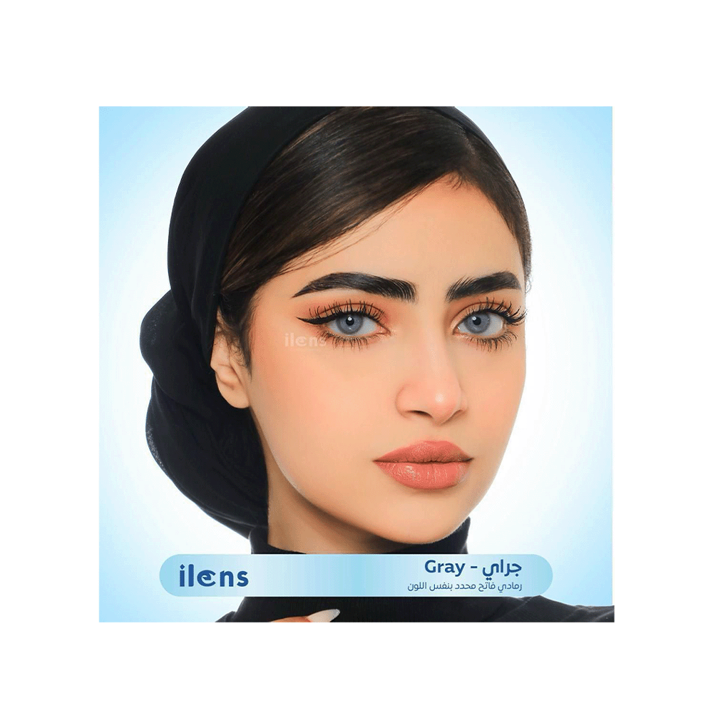 أي لنس عدسات لاصقة بقطر 14.5 مم بتحديد ناعم - رمادي فاتح