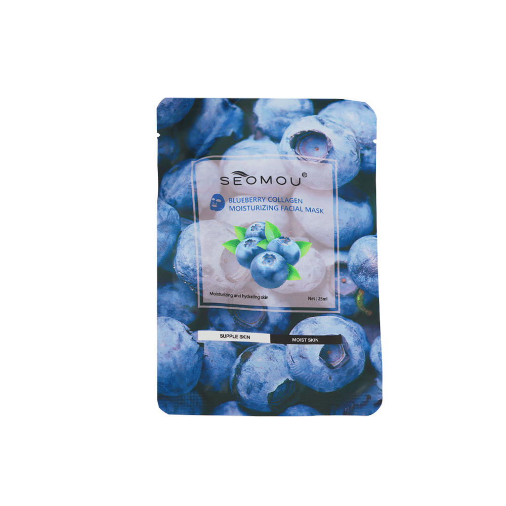 سيومو قناع الوجه المرطب والمنقي للبشرة بخلاصة الكولوجين والتوت الازرق الأصلي - 25 ملجم