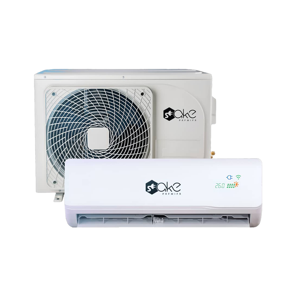 أكي مكيف اسبليت سعة 2 طن نظامين موديل DGA6-ACDCBLW-24K T3 بقوة 600 واط - أبيض