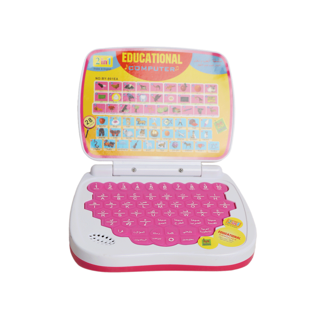 لابتوب تعليمي صغير 2×1 إنجليزي وعربي- موديل 801EA