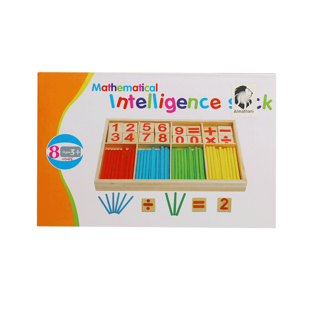 بازل أعواد خشبية لتعليم العد والأرقام - موديل AB10
