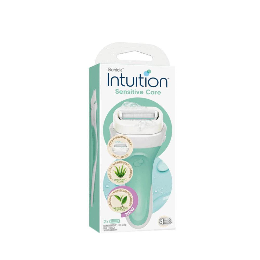 شيك انتويشن ماكينة حلاقة لبشرة ناعمة وعناية فائقة بالصبار والشاي الأخضر