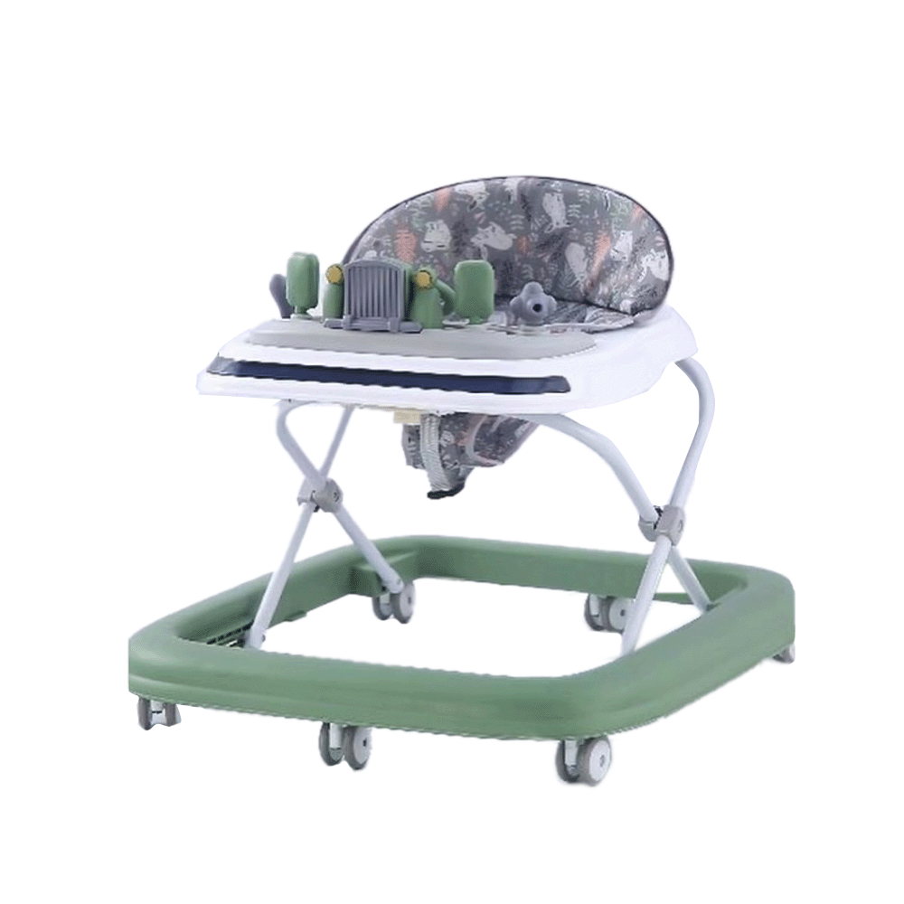 مشاية أطفال بلاستيكية قابلة للطي والتعديل - أخضر