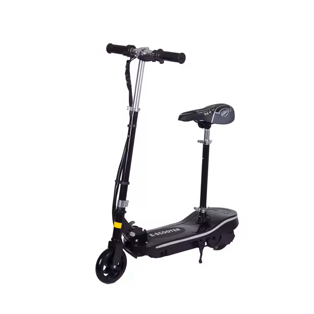 سوجو سكوتر كهربائي للأطفال بقوة 120 واط وجهد 24 فولت قابل للطي - أسود