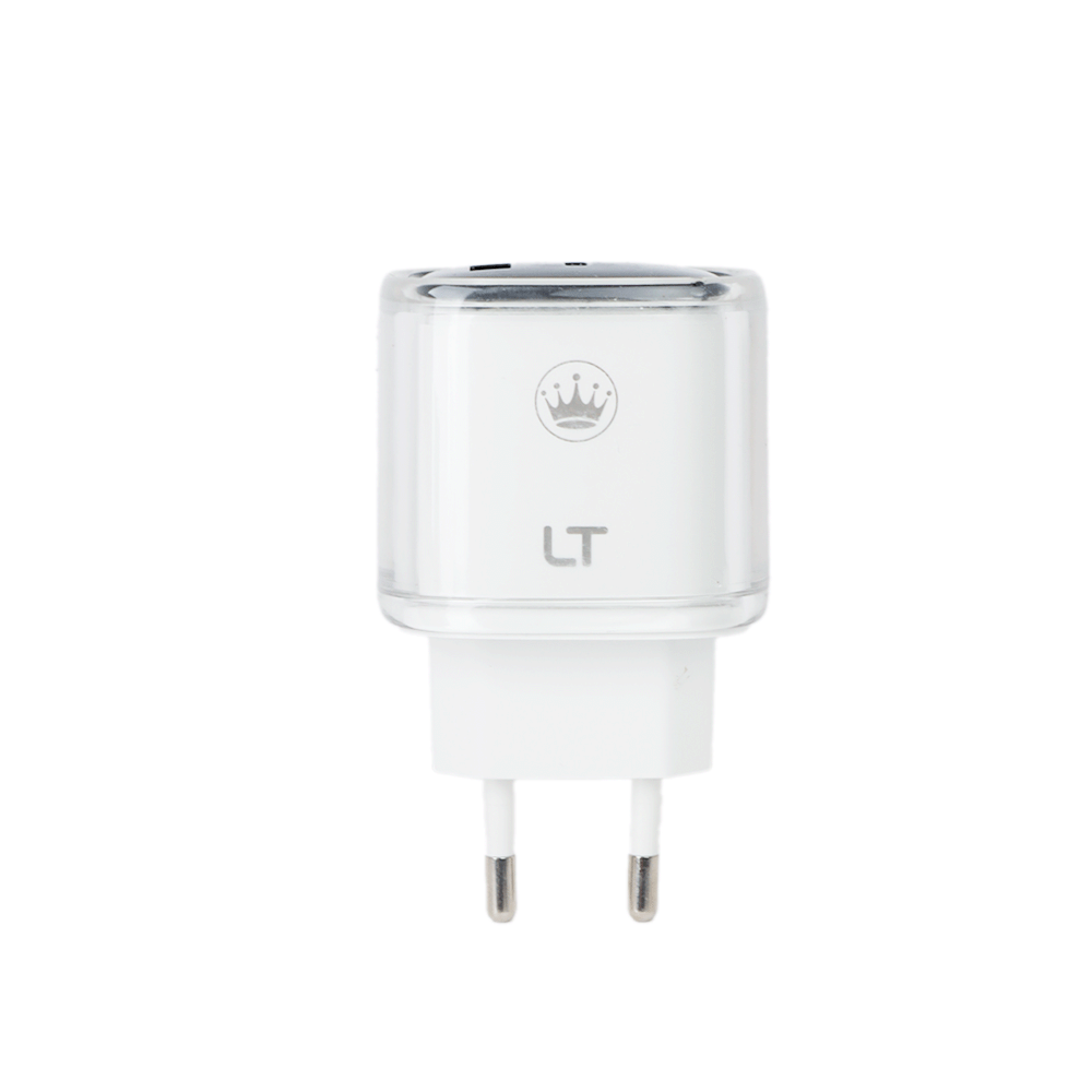 ال تي رأس شاحن جداري بقوة 35 واط وجهد 12 فولت - أبيض