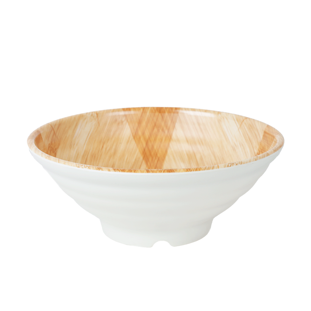 مطيبة تقديم دائرية من الميلامين بتصميم خشبي - موديل AL10082