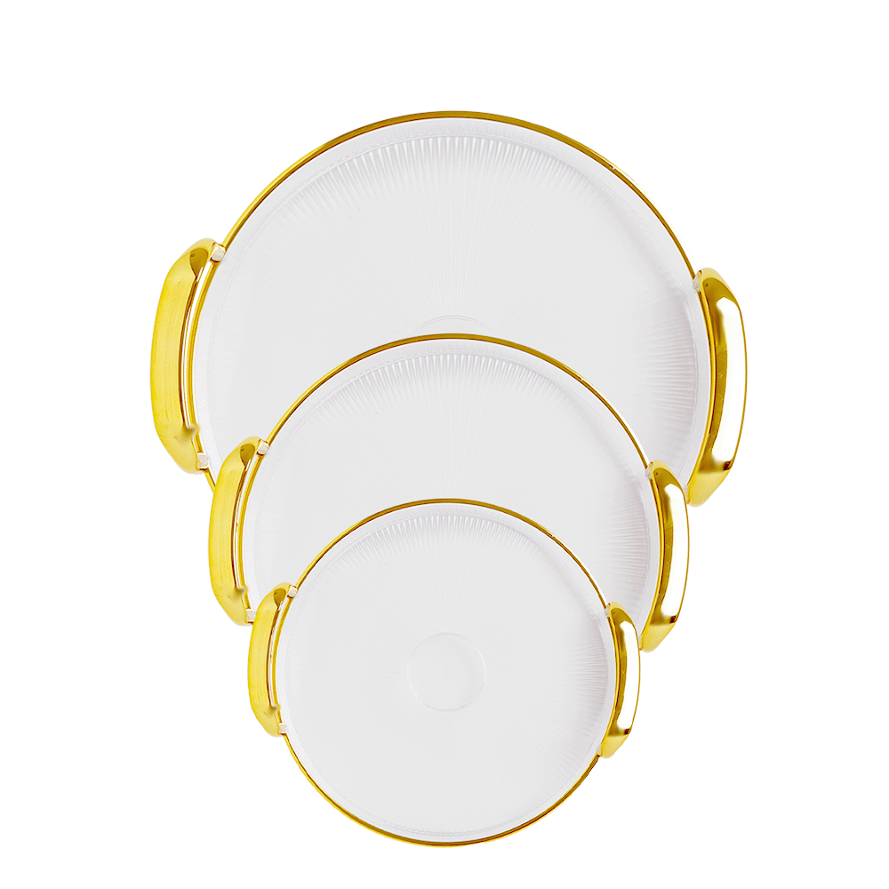 طقم معاشرتقديم أكريليك فاخر3 قطع - موديل AL10756