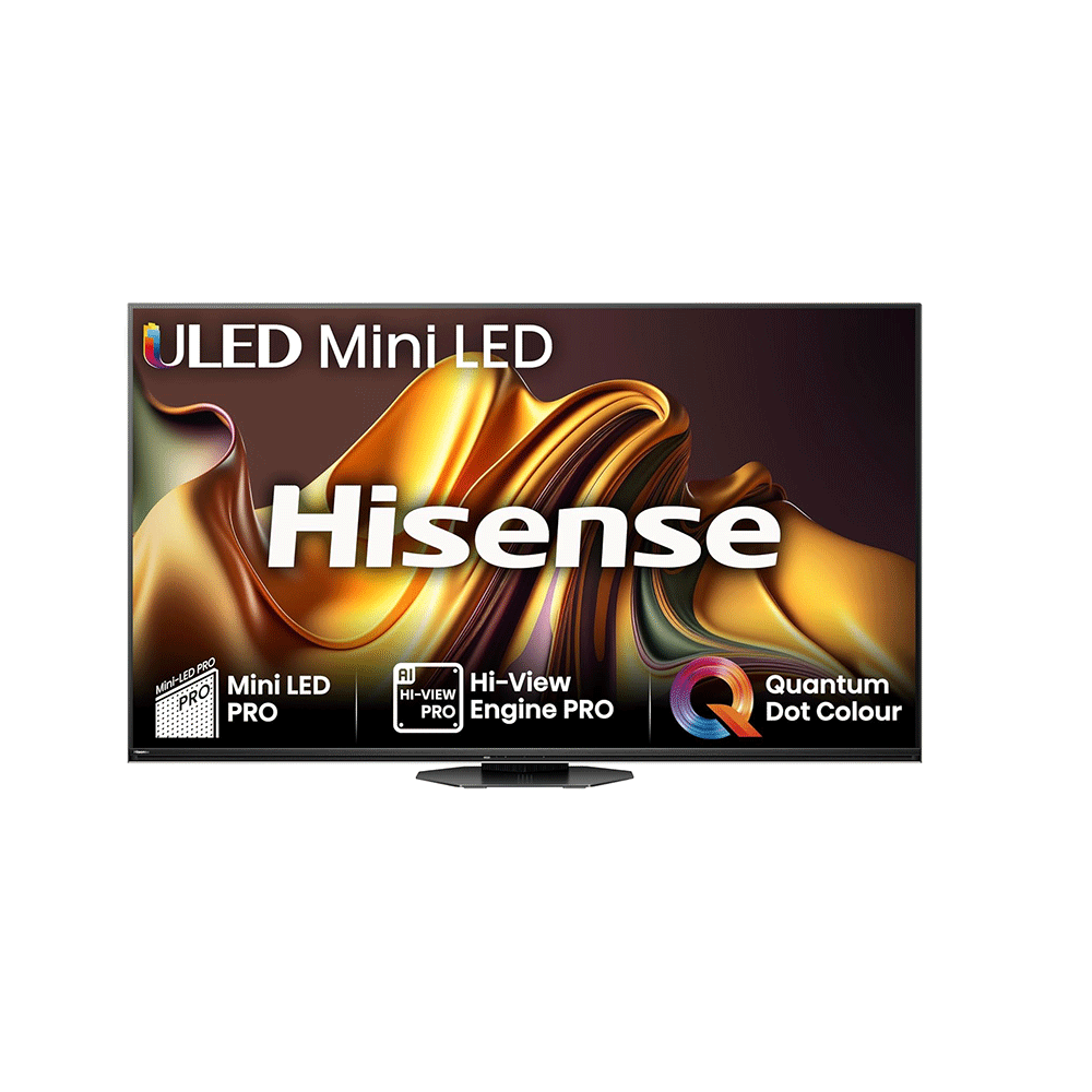 هايسنس تلفزيون ذكي 65 بوصة 4 كي ميني ليد موديل U8N 65- أسود