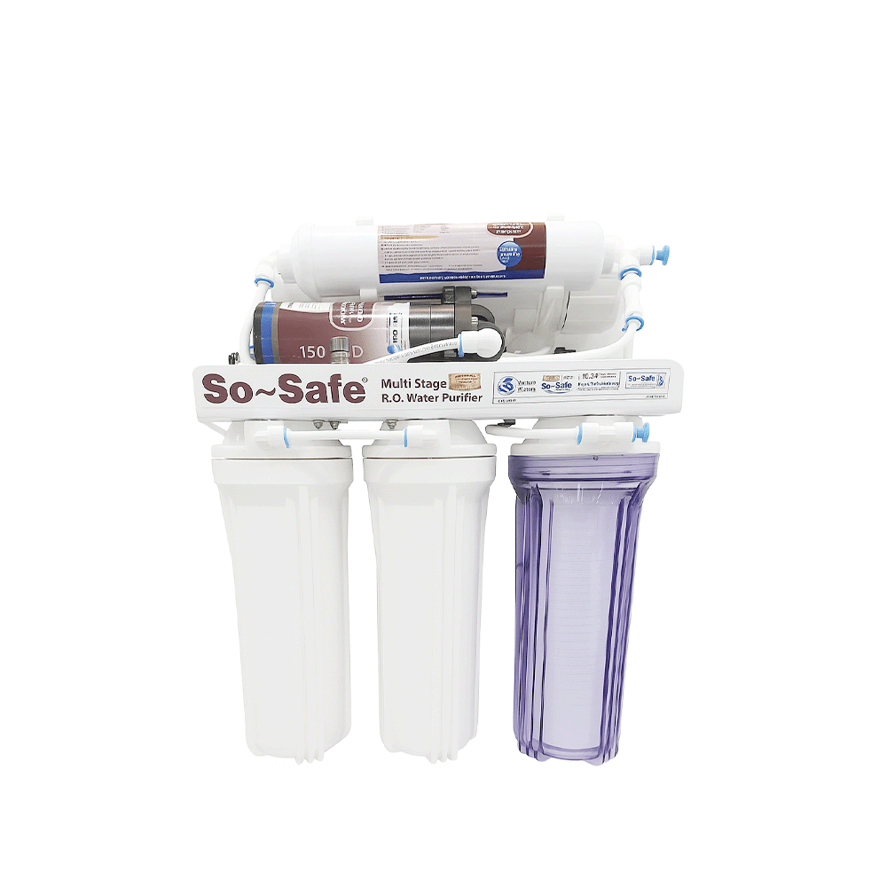 توسيف نظام تنقية المياه الشخصي مع دبة ماء - أبيض