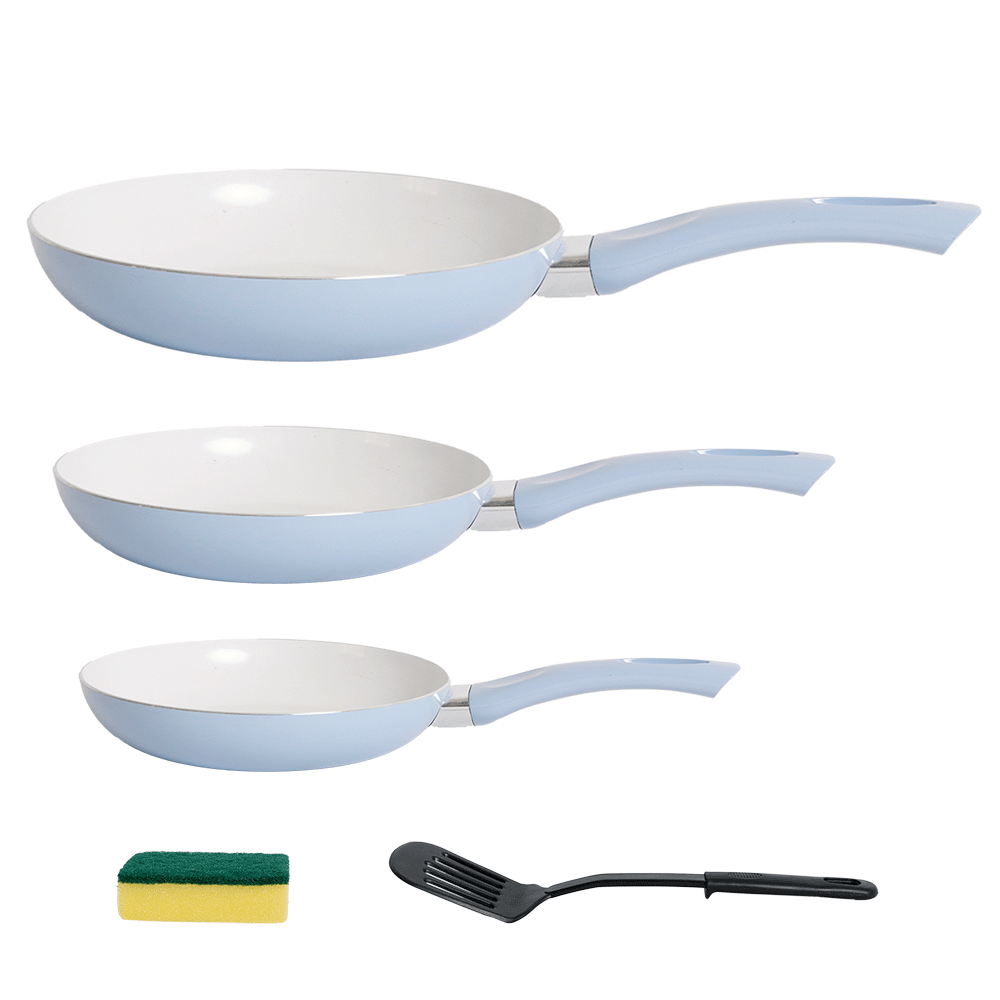 يلانو طقم مقالي سيراميك موديل ML1247 بثلاث مقاسات مختلفة - 3 حبات