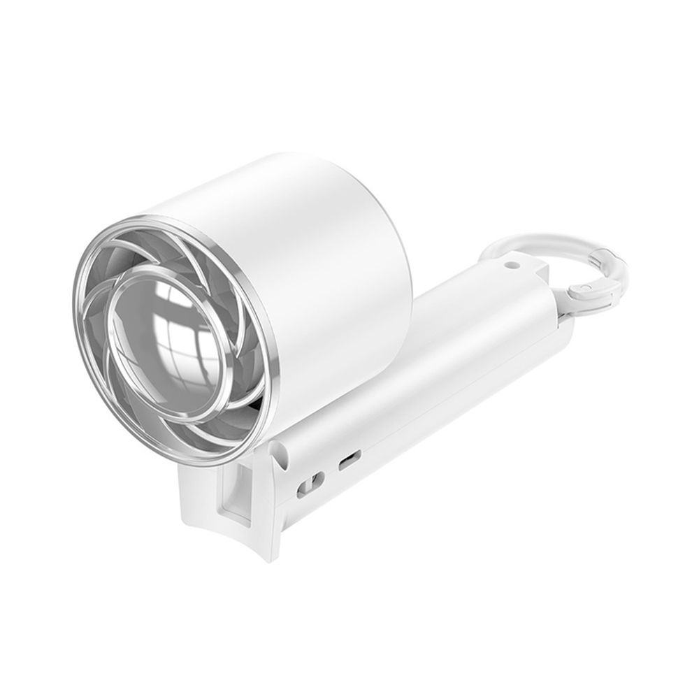 هوكو مروحة تبريد يدوية مروحة محمولة عالية السرعة بقوة 5 واط وجهد 5 فولت موديل HX61 - أبيض