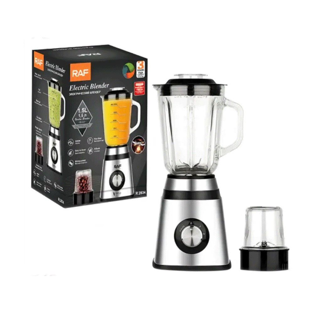 راف خلاط كهربائي متعدد الوظائف سعة 1.5 لتر وقوة 1000 واط - موديل R.2834
