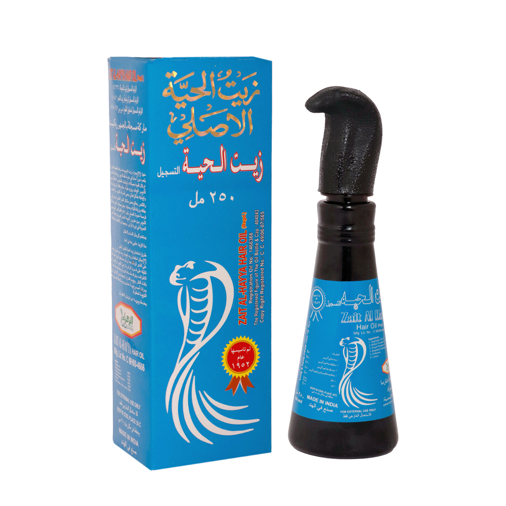 الزهراء زيت الحية الأصلي للشعر - 250 مل