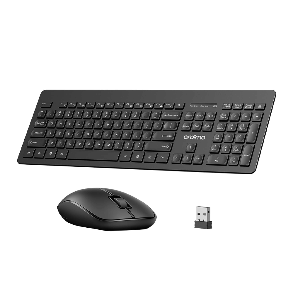 أورايمو مجموعة كيبورد وماوس USB لاسلكية - أسود