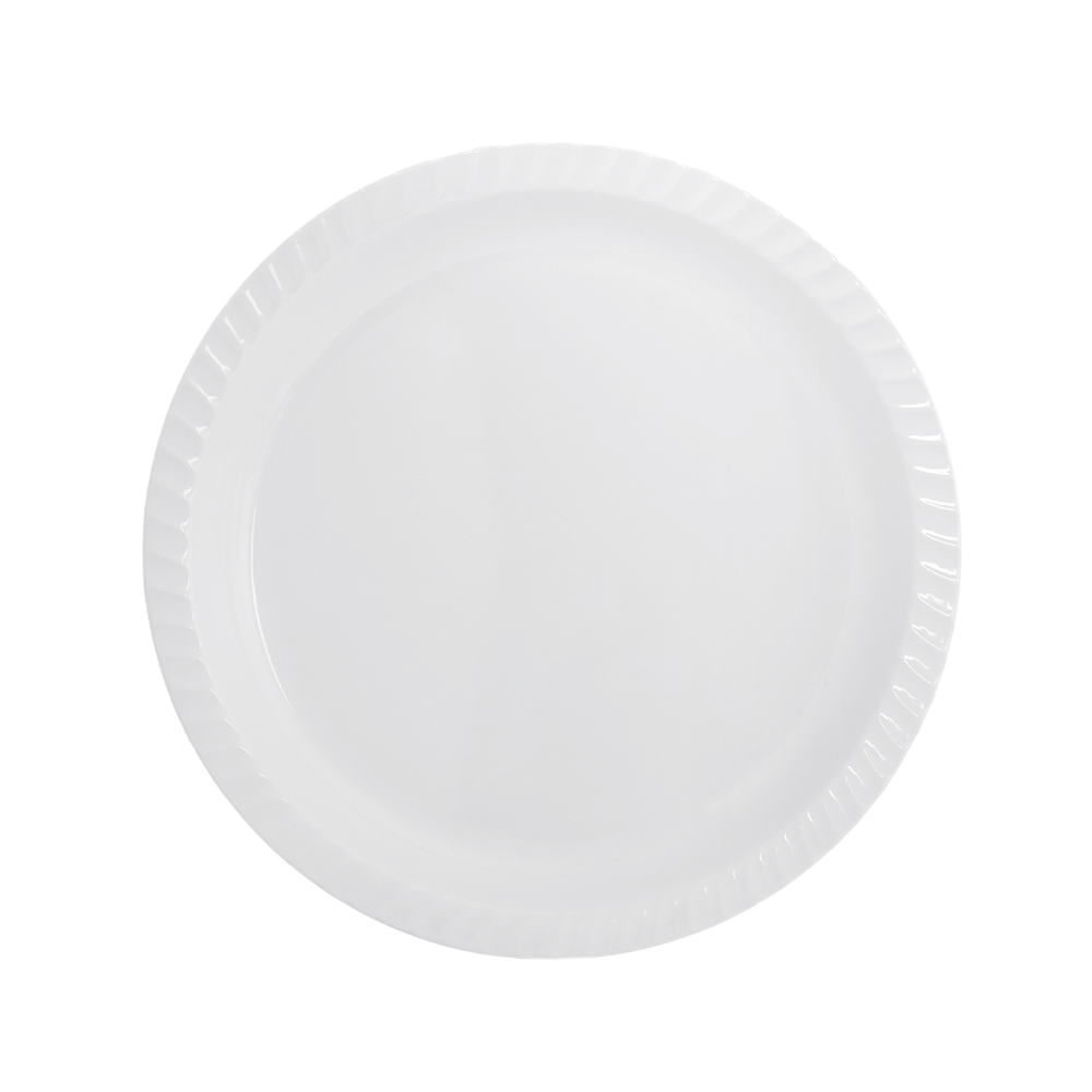 الدار صحن ميلامين دائري مقاس 45 سم موديل NO-526-40 - أبيض