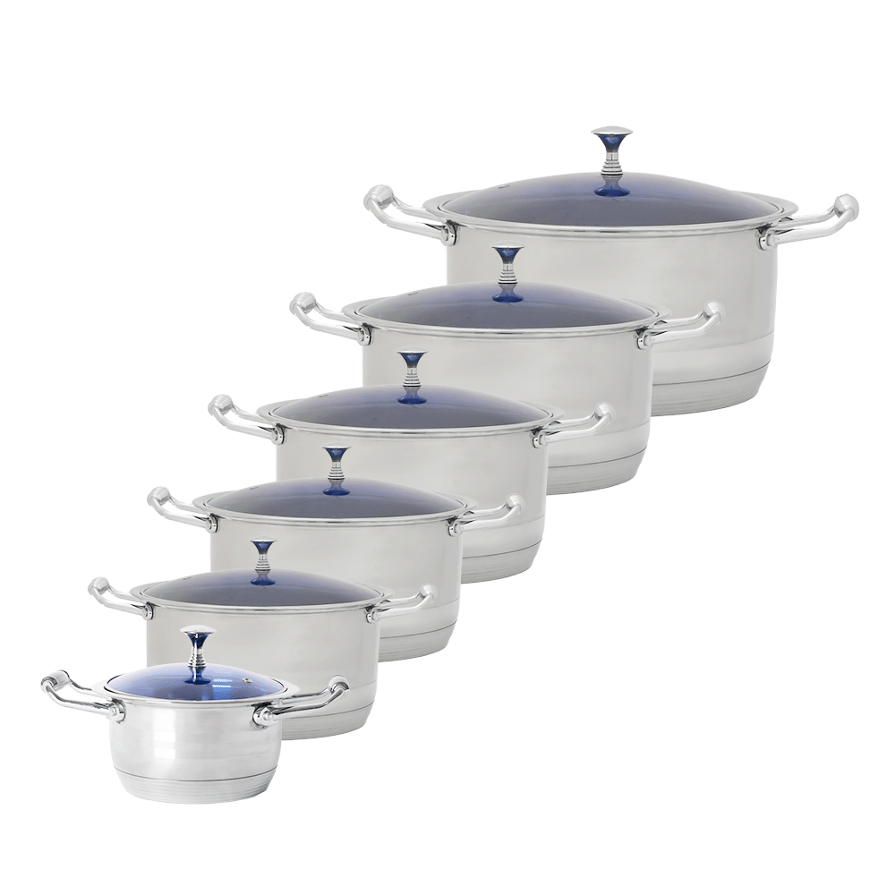 حراز طقم قدور إستيل أصلي 6 قطع - موديل AW505