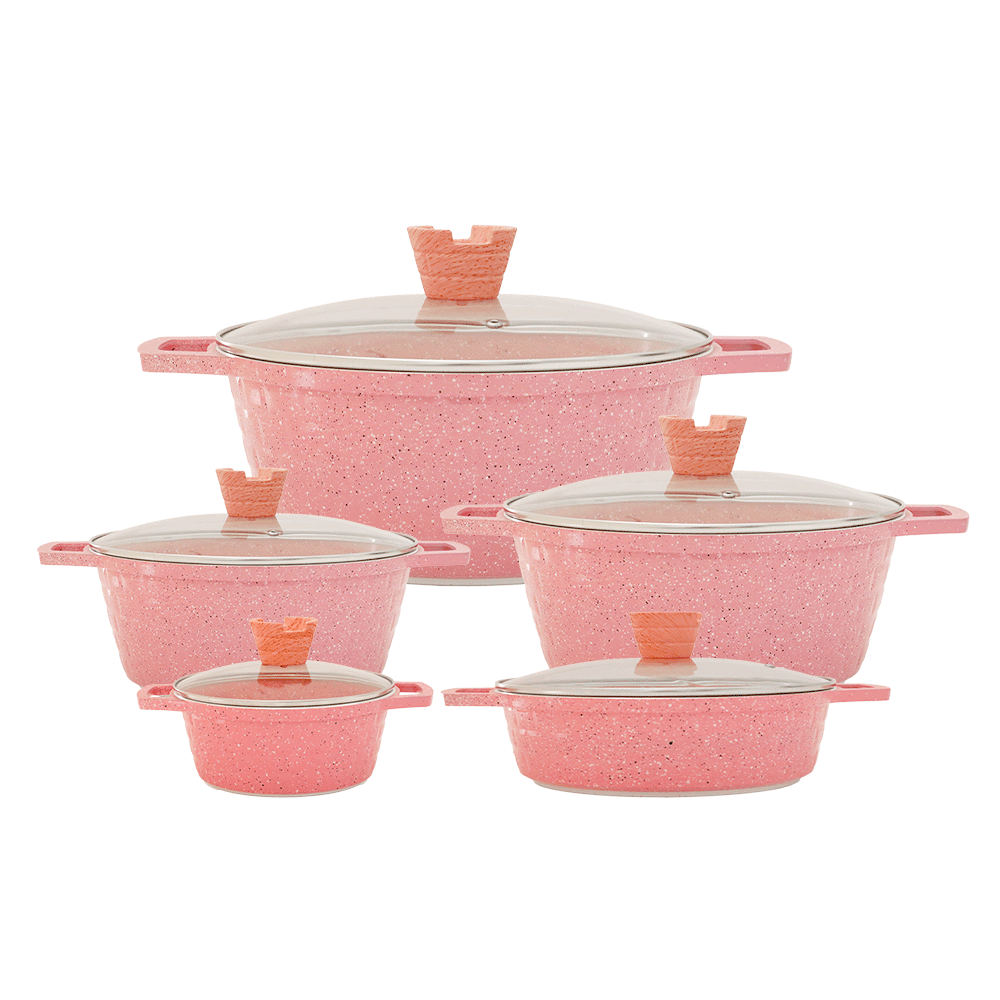 يونيك طقم قدور جرانيت 5 قطع - موديل SH270