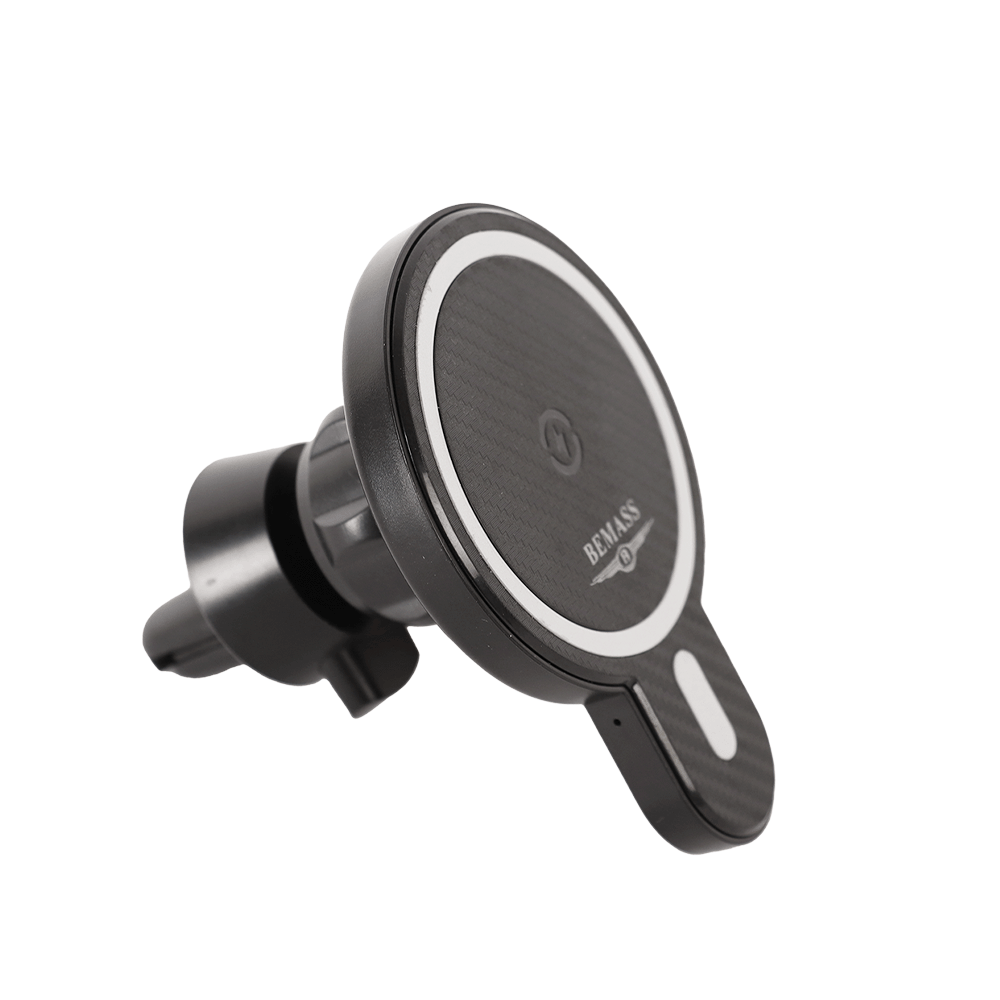 بيماس حامل جوال سياره وشاحن لاسلكي بقوه 15واط - موديل BS20