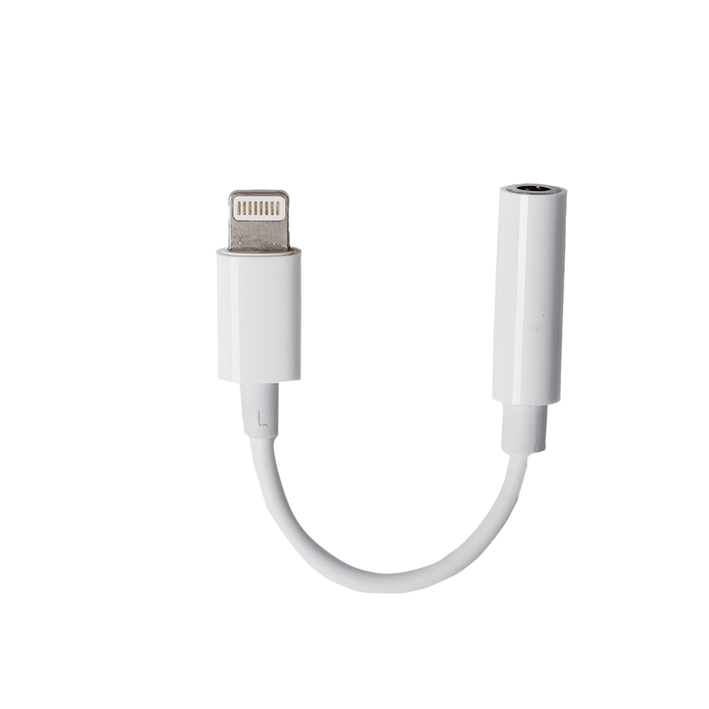 كابل محول لسماعه ايفون لون أبيض - موديل -2