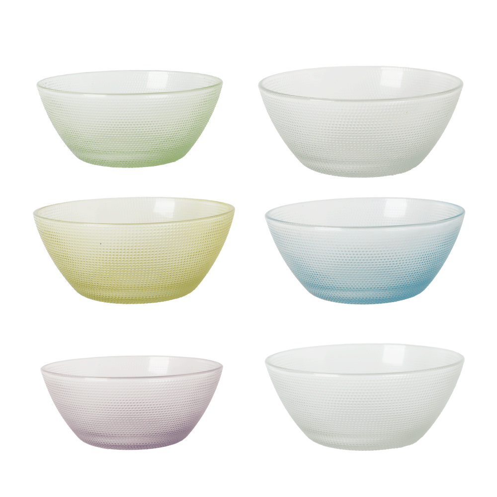 لوف ويش مطايب زجاج موديل AW39 متعدد الألوان - 6 قطع