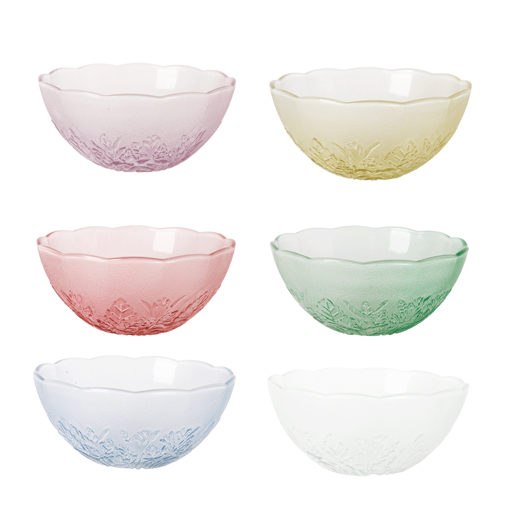 لوف ويش مطايب زجاج موديل AW40 متعدد الألوان - 6 قطع