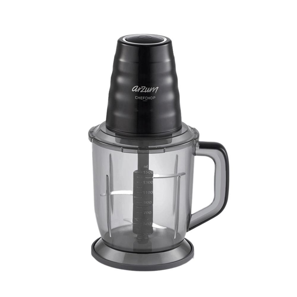 قطاعة من ارزوم شيف شوب بقوة 400 واط سعة 1.5 لتر أسود - موديل AR1161