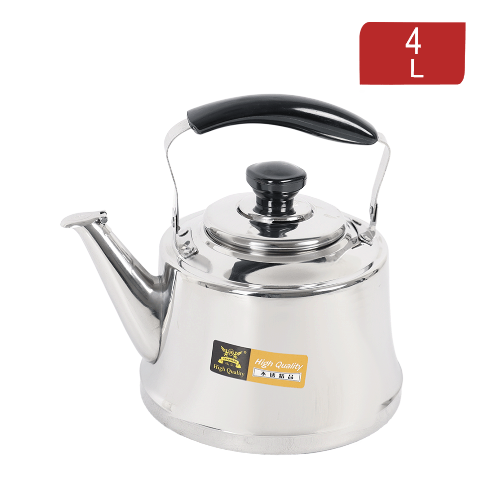 إبريق شاي ويستلنج ستانلس ستيل بغطاء و مقبض بلاستيكي سعة 4 لتر موديل AW475 - فضي