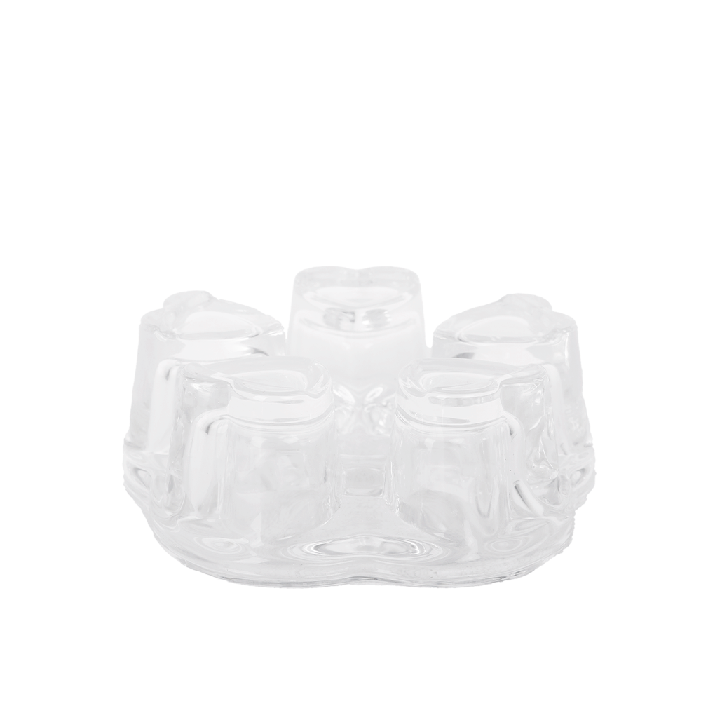 حامل شمع جلاس وير زجاجي شفاف قابل للحرارة - موديل SH209