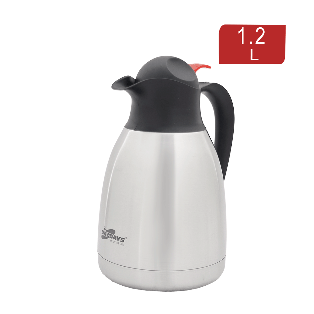 ثلاجة شاي داي دايز ستانلس ستيل بغطاء ضغطة سعة 1.2 لتر موديل AW-99 - فضي