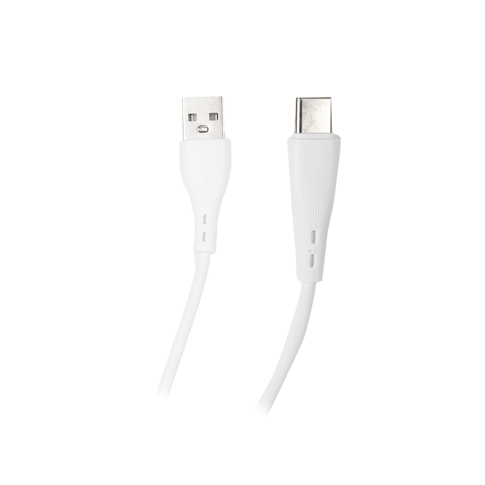 كابل شحن سريع بقدرة 6 أمبير بمنفذ يو إس بي و بطول 1000 مم موديل YS-C05 - أبيض
