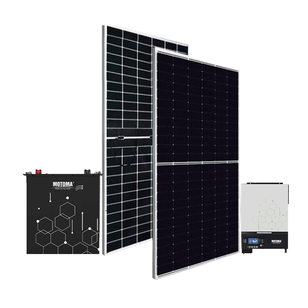 باكج الطاقة الشمسية لوح من كنيديان سولار وعاكس طاقة 6000 واط وبطارية 5 كيلو من موتومو
