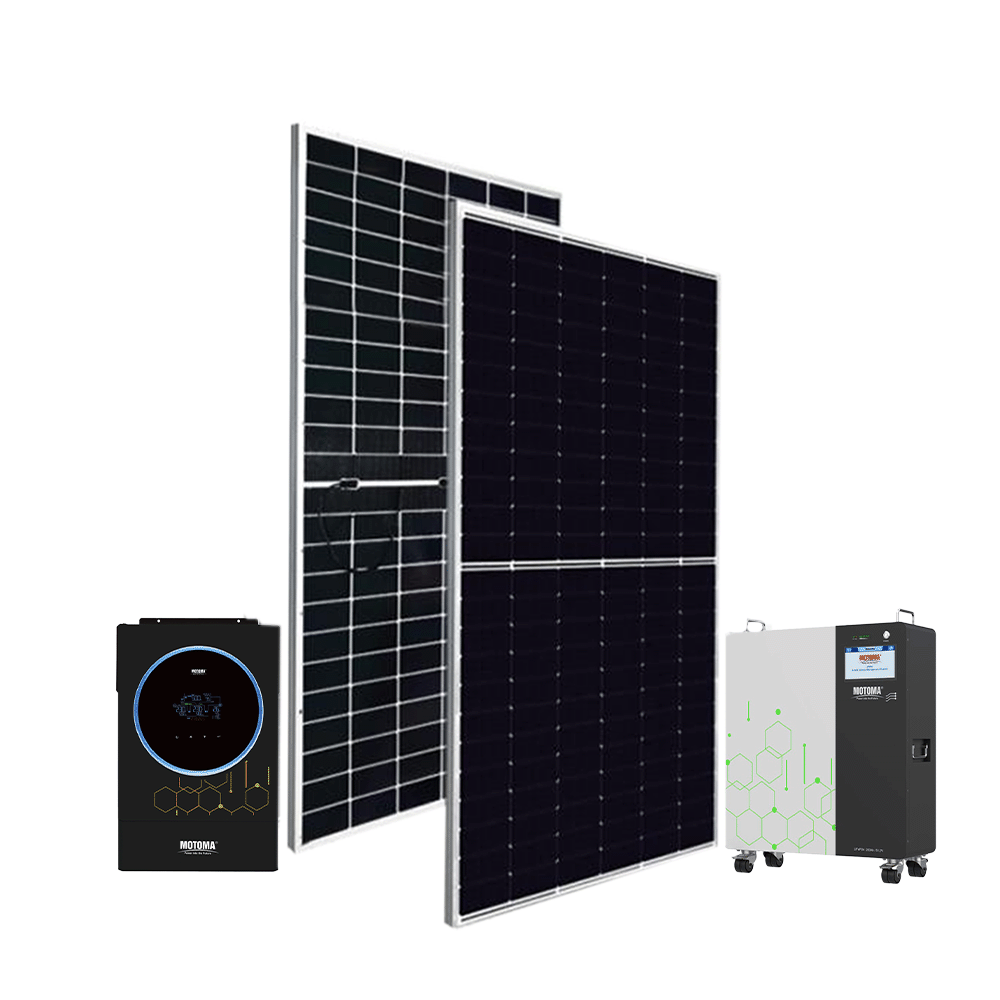 باكج الطاقة الشمسية لوح من كنيديان سولار وعاكس طاقة 6000 واط و بطارية 10.24 كيلو من موتومو