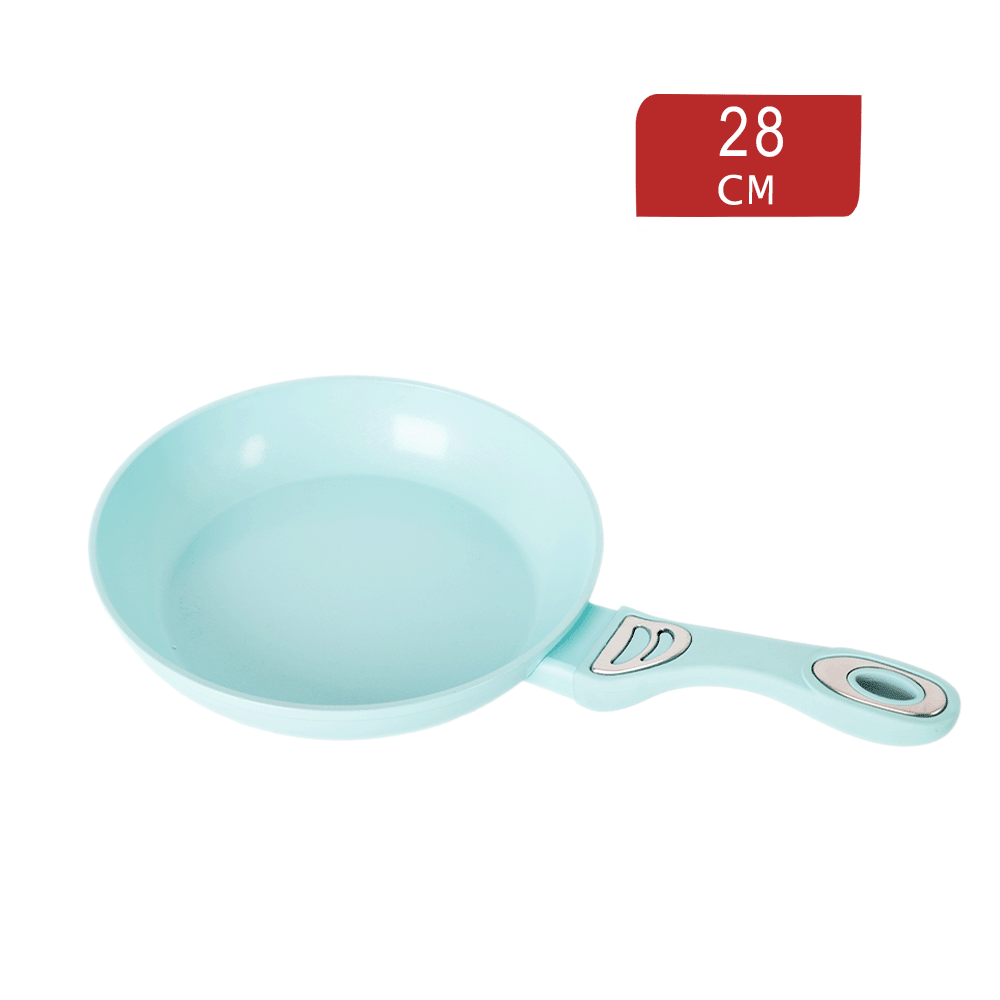 مقلاة سيراميك من الفقيه مانعة للالتصاق مقاس 28 انش - أخضر