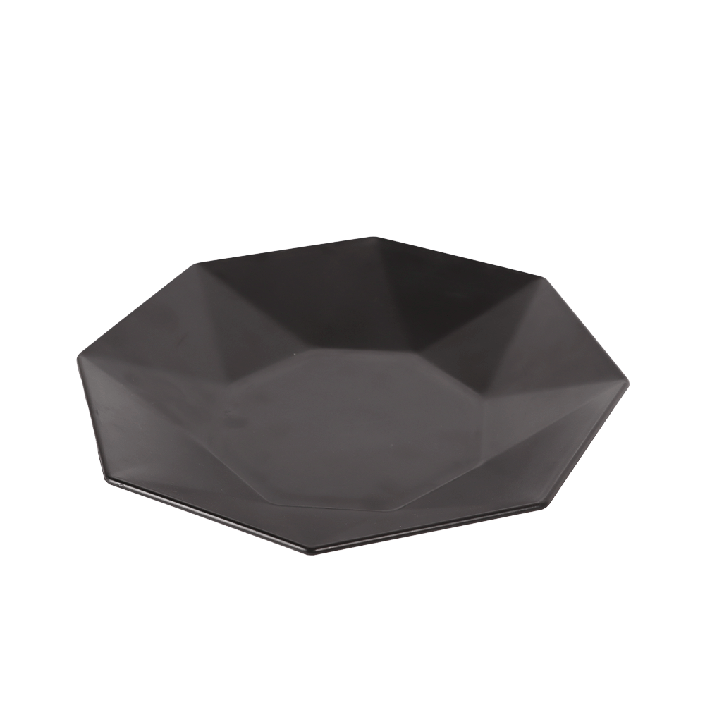 صحن تقديم فيت نهات بلاستيك سداسي موديل 1198 - أسود