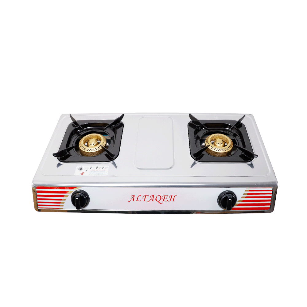 طباخة الفقية اتوماتيك ستيل 2 عيون موديل T-2001B - فضي