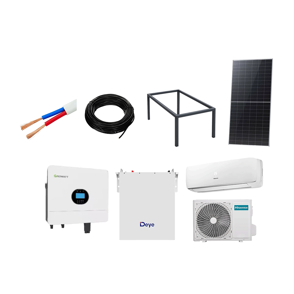باكج الطاقة الشمسية المتكامل مع مكيف سبليت هايسنس انفرتر طن
