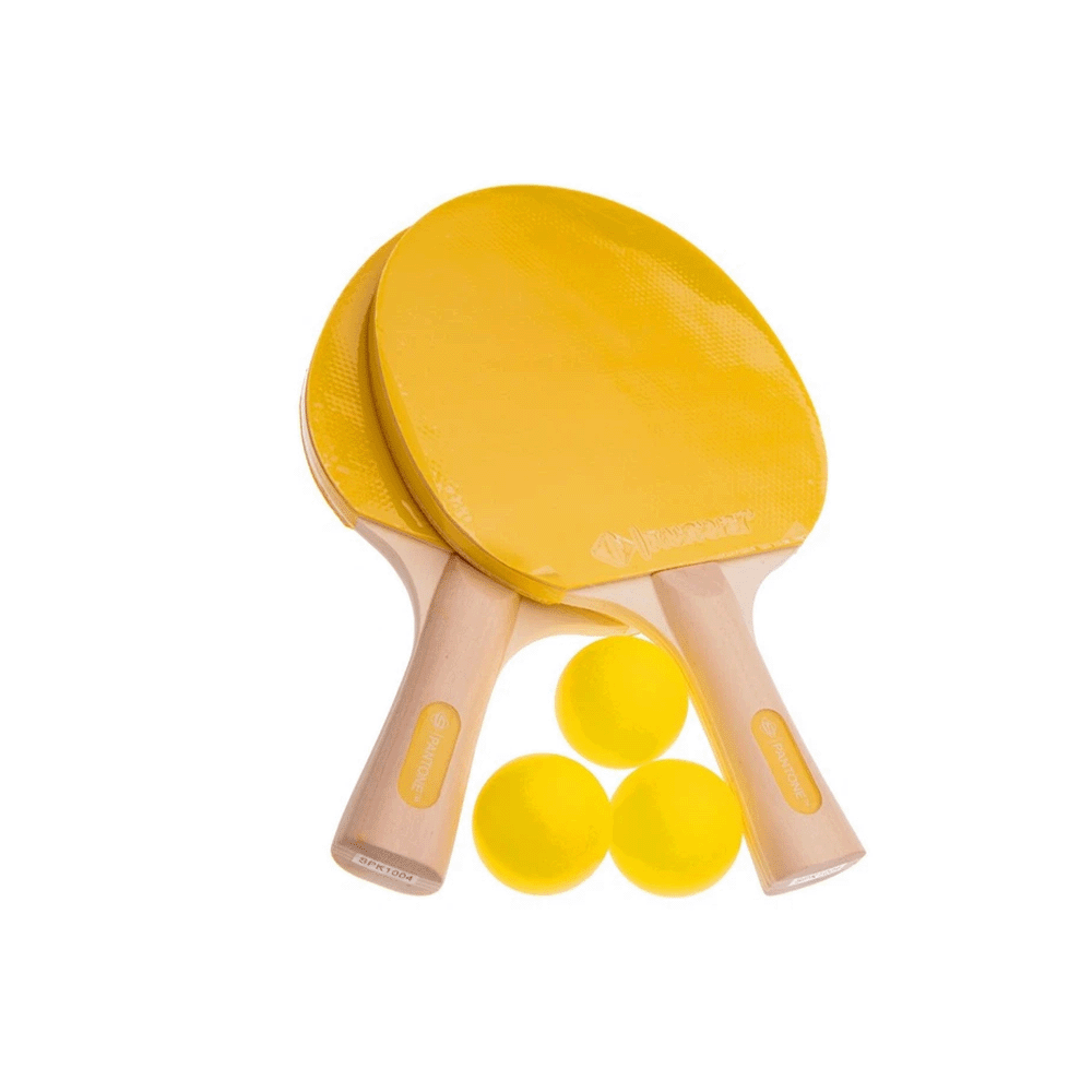 مضرب للتنس بينج بونج طاولة موديل SPK1004 أصفر – 2 قطعة