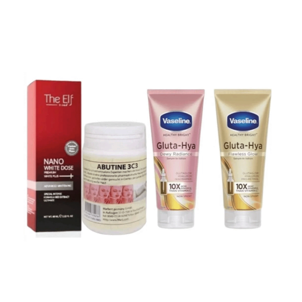 الخلطة التايلندية للتبييض عناية شاملة لتفتيح وتنعيم البشرة - 4 قطع