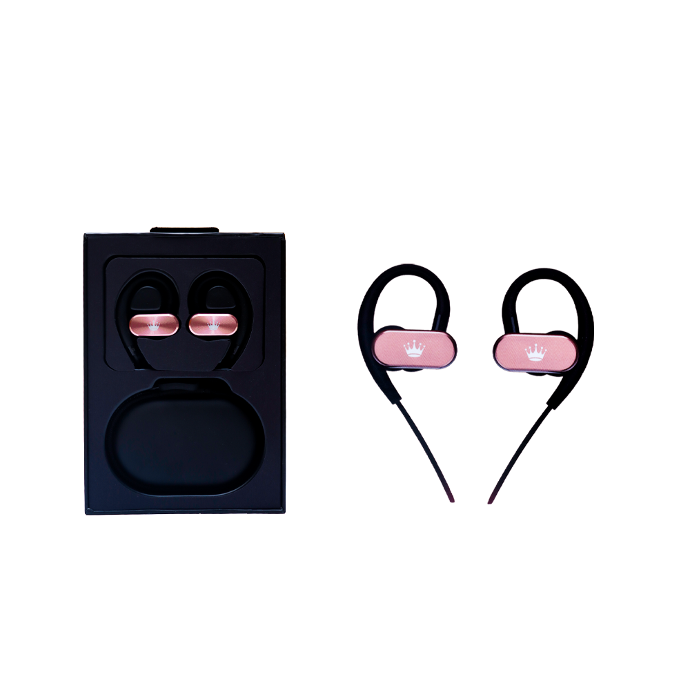 سماعة ال تي بلوتوث رقبة بتصميم رياضي مريح وثابت - أسود