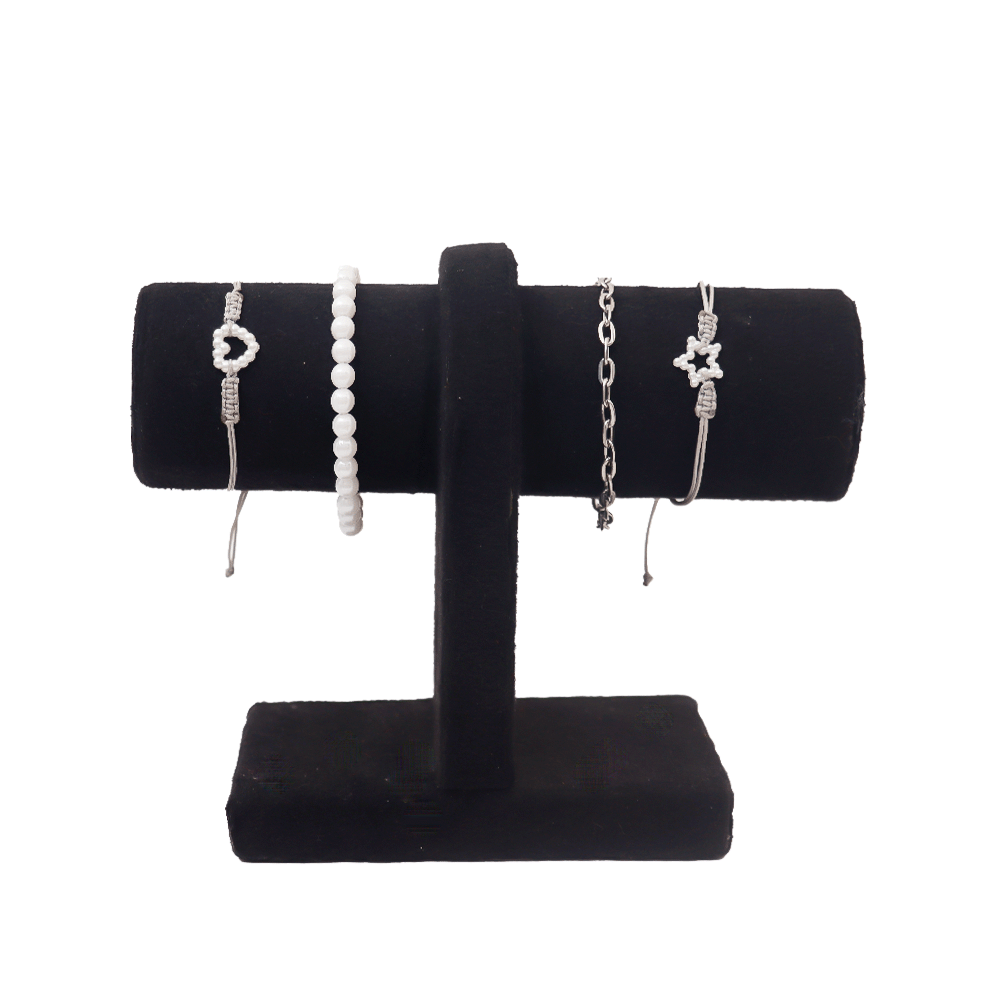 طقم اساور جاسمين أنيقة بتصاميم متنوعة - 4 قطع