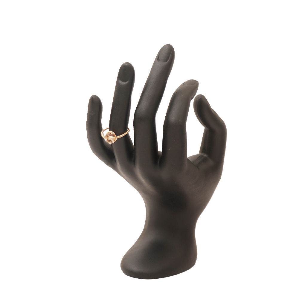 خاثم جاسمين تصميم أنيق بحبة كريستال - ذهبي