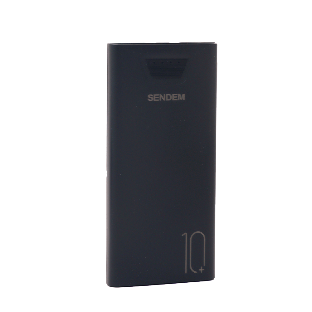 باور بانك سيندام سعة 10000 ملي أمبير موديل PK82 - أسود