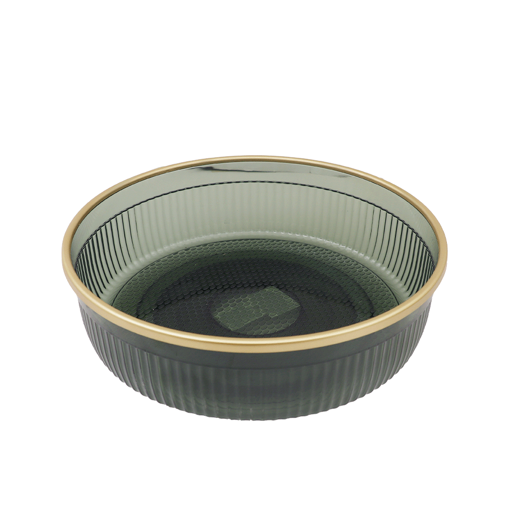 صينية تخزين أدوات شفافة دوّارة 360° مانعة للانزلاق متعددة الأستخدام كبير موديل SH-526 - أخضر